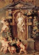 Peter Paul Rubens Statue of Ceres oil on canvas